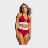 Bikini su Nėrinių Detalėmis ir Aukštu Juosmeniu