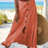 Permatoma Midi Sijonas su Iškirpte