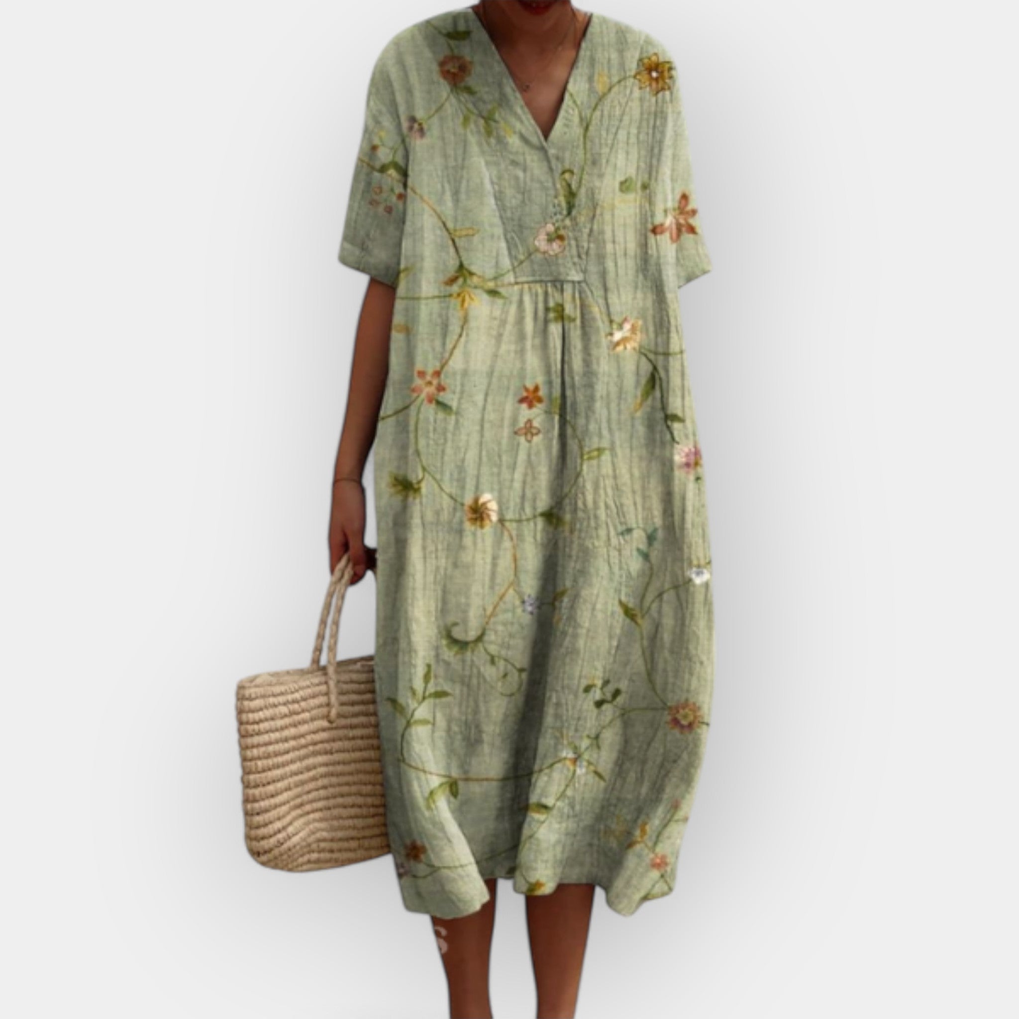 Gėlių Suknelė Vasaros Dienoms