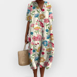 Gėlių Suknelė Vasaros Dienoms