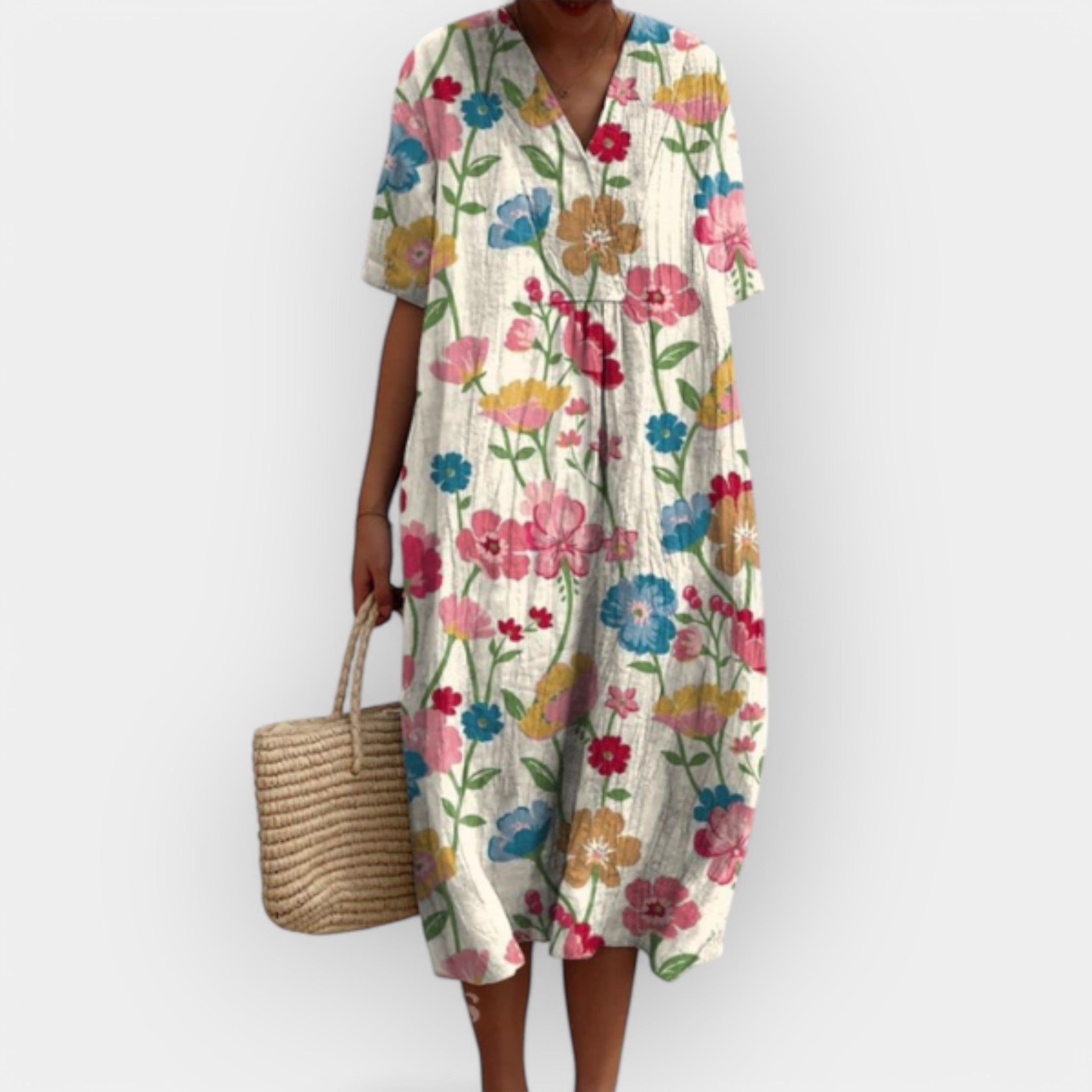 Gėlių Suknelė Vasaros Dienoms