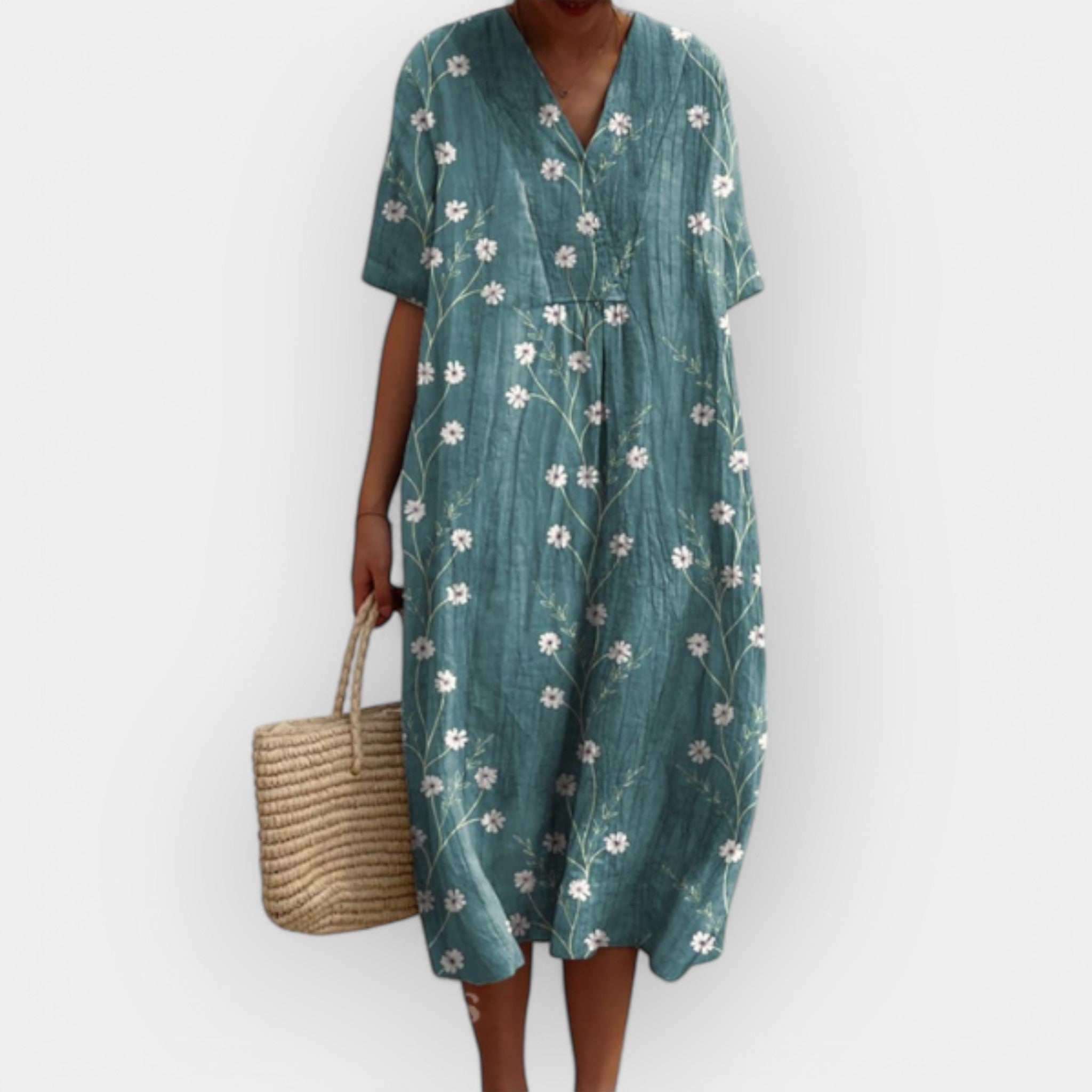 Gėlių Suknelė Vasaros Dienoms