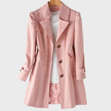 Lietus | Moteriškas neperšlampamas trenčinis paltas