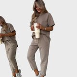 Dvigubos Spalvos Medvilnės 2 Dalių Komplektas