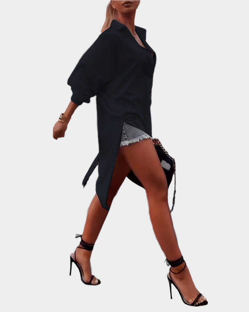 Marškiniai su įpjova