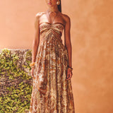 Maxi Suknelė Auksinė Aura