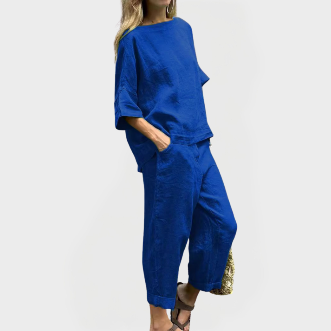 Suknelės rinkinys su natūraliais raštais