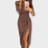 Lena - Elegantiška suknelė be pečių