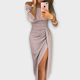 Lena - Elegantiška suknelė be pečių