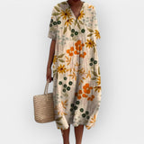 Gėlių Suknelė Vasaros Dienoms