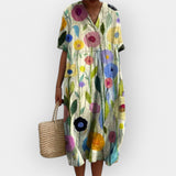 Gėlių Suknelė Vasaros Dienoms