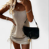 Be rankovių megztinis su diržu