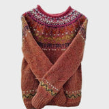 Pintas Retro Stiliaus Golfo Megztinis