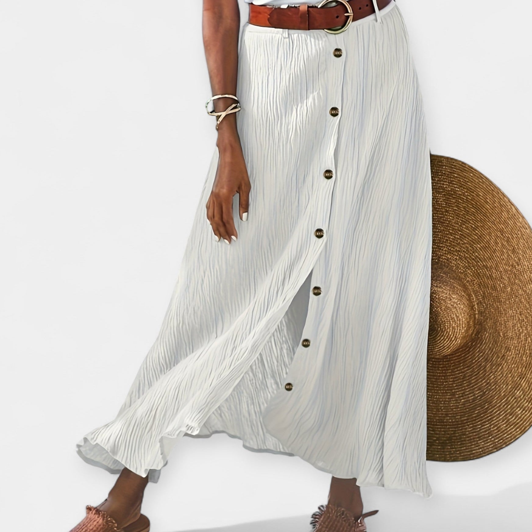 Permatoma Midi Sijonas su Iškirpte