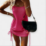 Be rankovių megztinis su diržu