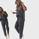 Dvigubos Spalvos Medvilnės 2 Dalių Komplektas