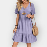 Midi Suknelė su V Iškirpte