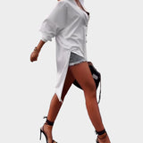 Marškiniai su įpjova