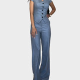 V formos viršutinė dalis ir kelnės rinkinys