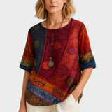 Minkštas marškinėliai su meniniu dizainu