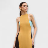 Tamsiai Turkio Viso Kūno Suknelė