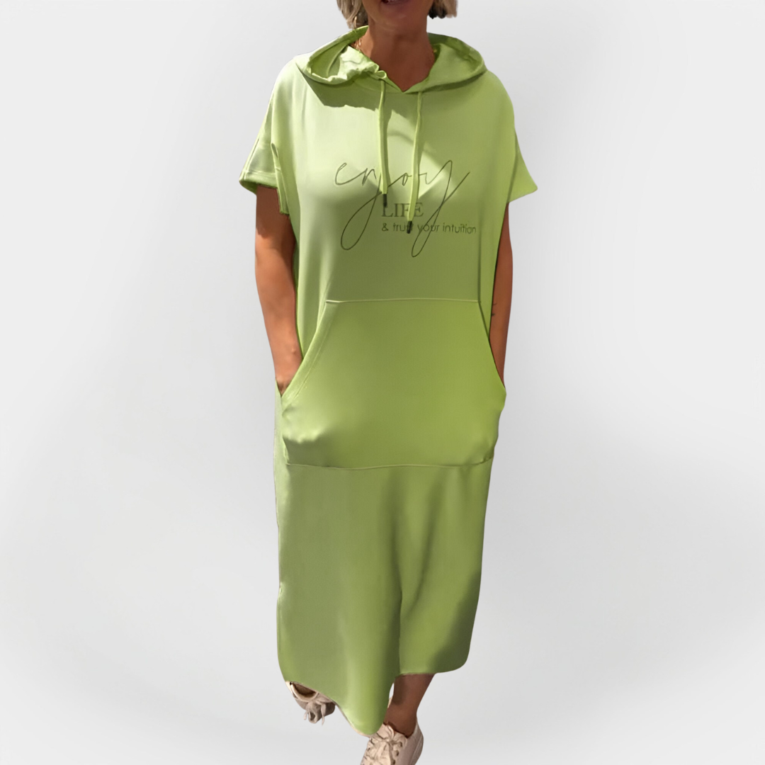 Kasdienis Suknelė su Kapišonu