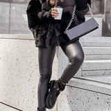 Ava - Stilingas Pūkinis Švarkas