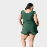 Maudymosi kostiumėlis su Volanais ir Krūtinės Parama