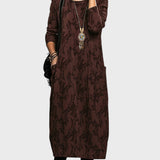 Mėnulis | Elegantiška žiemos suknelė su kišenėmis