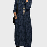 Mėnulis | Elegantiška žiemos suknelė su kišenėmis