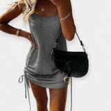 Be rankovių megztinis su diržu