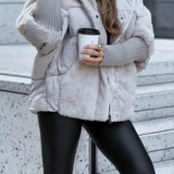 Ava - Stilingas Pūkinis Švarkas