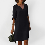 Kasdienis Suknelė su V Iškirpte