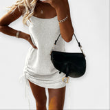 Be rankovių megztinis su diržu