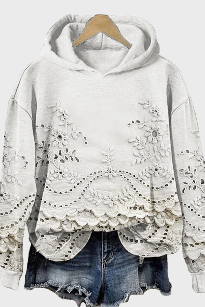 Kapišonas su Nėriniais Žaliojo Pievelės