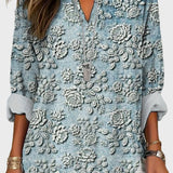 Mėlynos sutemos žydėjimo marškiniai