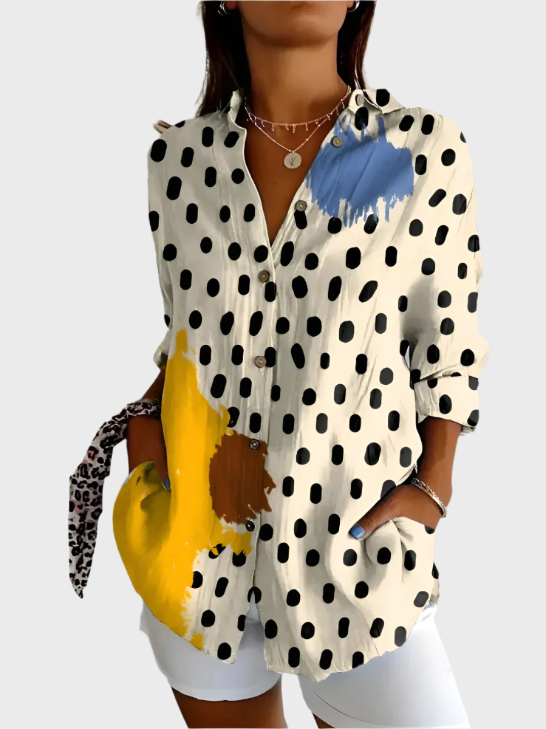 Medvilninė Marškinėliai su Gėlių Raštu