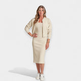 Midi Suknelės Komplektas su Bomber Striuke