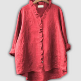 Lininė Blūzė Ruda Ramybė