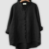 Lininė Blūzė Ruda Ramybė