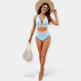 Aukštos Juosmens Bikini su Palaikymu