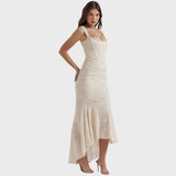 Beatričė | Drapuota korsetinė suknelė