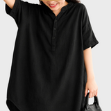 Atsipalaidavęs Lino Marškinėlių Suknelė