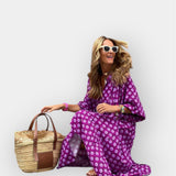 Gėlių Dizaino Suknelė