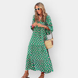 Gėlių Dizaino Suknelė