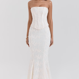 Ebi | Suknelė su Siuvinėtu Korsetu