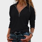 Monika - Moteriški Pusiau Užtraukiami Megztiniai