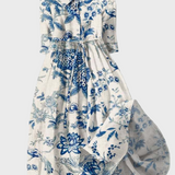 Gėlėtas Porceliano Suknelė