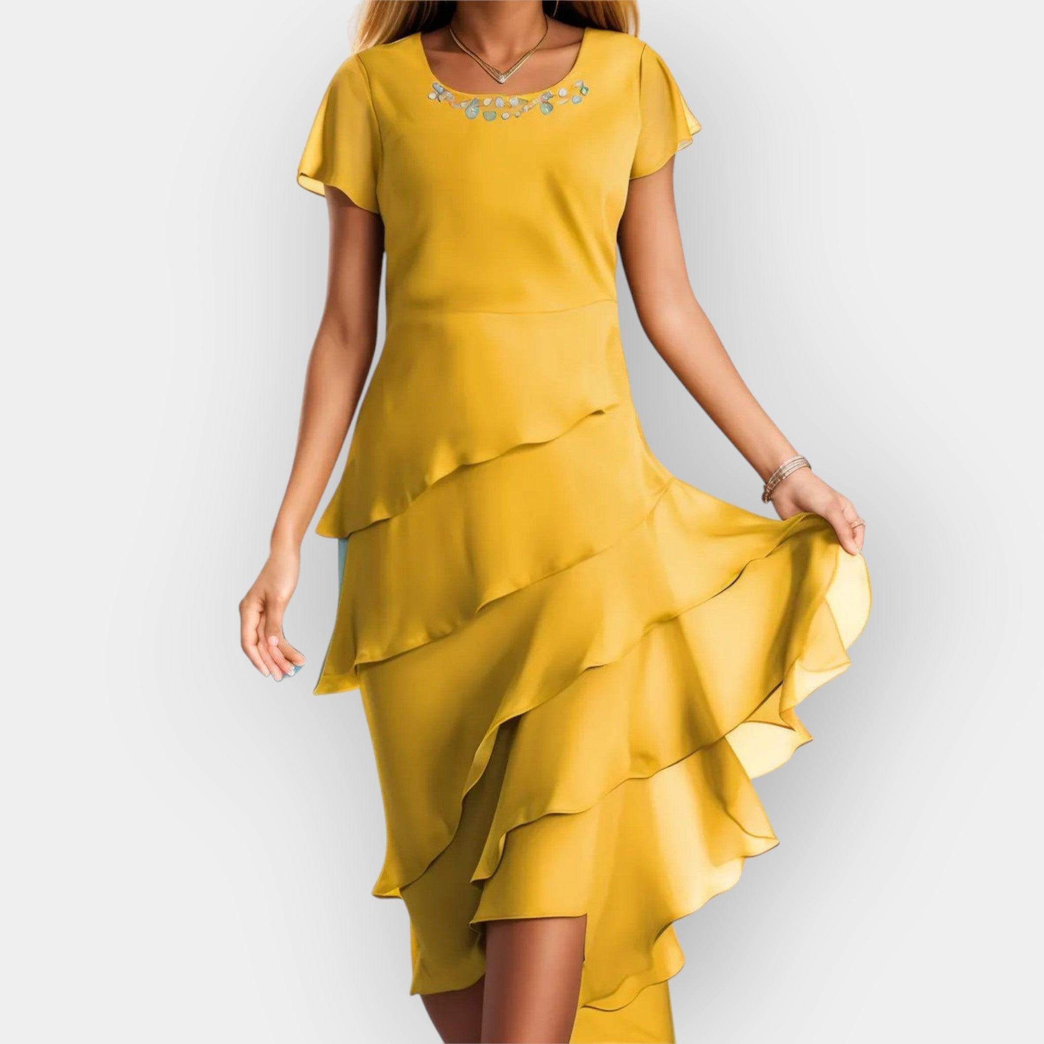 Lengvas Šifono Suknelė