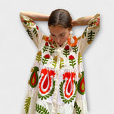 Marcela - Elegantiška gėlių suknelė